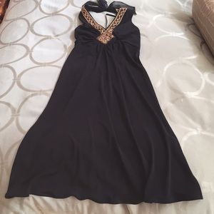Women’s black halter dress. BCBG
